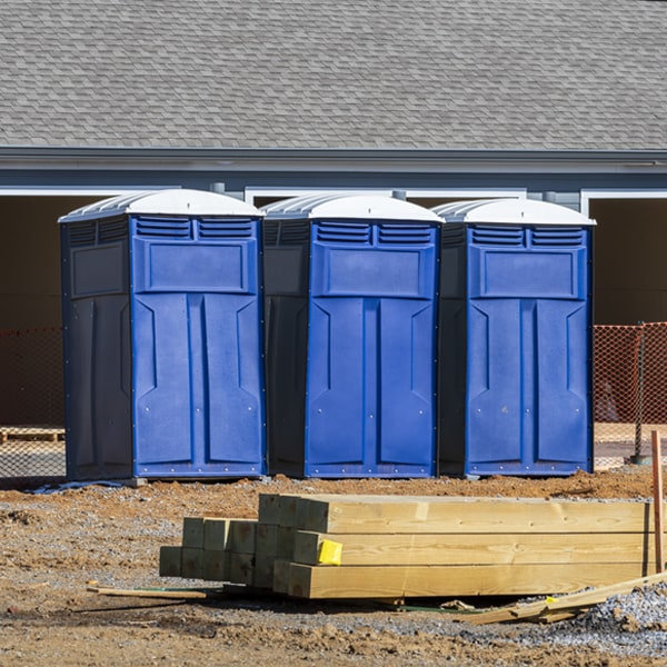 how can i report damages or issues with the portable toilets during my rental period in Samburg TN